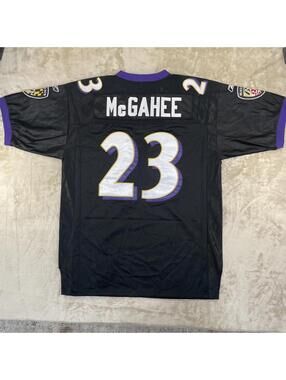 Vintage Reebok NFL Black Baltimore Ravens Jersey Willis McGahee #23 Sz 52 NWT